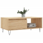 Tavolino Salotto Rovere Sonoma 90x50x36,5 cm Legno Multistrato