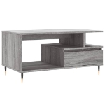 Tavolino da Salotto Grigio Sonoma 90x49x45 cm Legno Multistrato