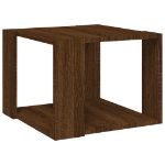 Tavolino Salotto Rovere Marrone 40x40x30cm Legno Ingegnerizzato