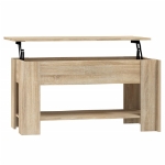 Tavolino da Salotto Rovere Sonoma 101x49x52cm Legno Multistrato