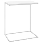 Tavolino da Salotto Bianco 55x35x66 cm in Legno Multistrato