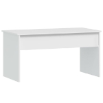 Tavolino da Salotto Bianco 102x50,5x52,5cm in Legno Multistrato