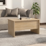 Tavolino Salotto Rovere Sonoma 80x50x42,5 cm Legno Multistrato