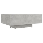 Tavolino Salotto Grigio Cemento 85x55x31 cm Legno Multistrato