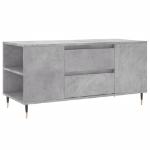 Tavolino Salotto Grigio Cemento 102x44,5x50cm Legno Multistrato