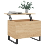 Tavolino Salotto Rovere Sonoma 60x44,5x45 cm Legno Multistrato