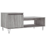 Tavolino da Salotto grigio sonoma 100x50x45cm Legno Multistrato