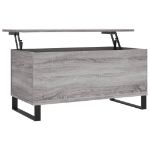 Tavolino Salotto Grigio Sonoma 90x44,5x45 cm Legno Multistrato