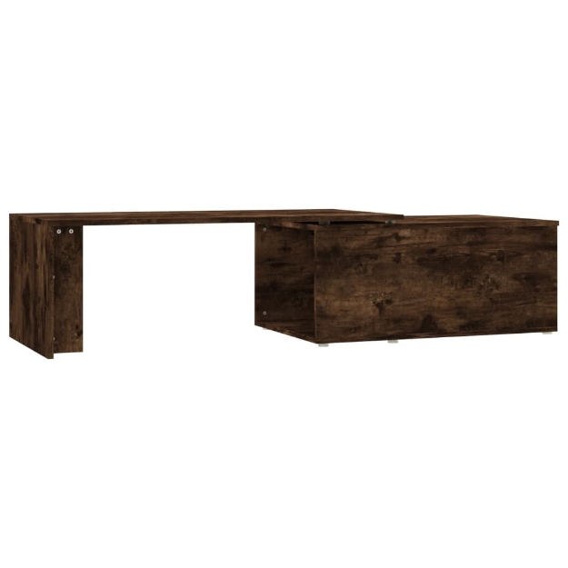 Tavolino da Salotto Rovere Fumo 150x50x35 cm Legno Multistrato