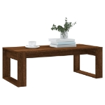 Tavolino Salotto Rovere Marrone 102x50x35 cm Legno Multistrato