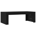 Tavolino da Salotto Nero 102x50x36 cm in Legno Multistrato