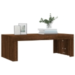 Tavolino Salotto Rovere Marrone 102x50x36 cm Legno Multistrato