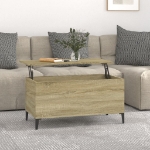 Tavolino Salotto Rovere Sonoma 90x44,5x45 cm Legno Multistrato