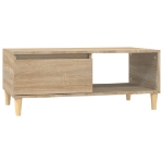 Tavolino Salotto Rovere Sonoma 90x50x36,5 cm Legno Multistrato