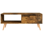 Tavolino Salotto Rovere Fumo 100x49,5x43 cm Legno Multistrato