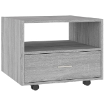 Tavolino da Salotto Grigio Sonoma 55x55x40 cm Legno Multistrato