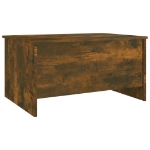 Tavolino Salotto Rovere Fumo 80x55,5x41,5 cm Legno Multistrato