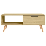 Tavolino Salotto Rovere Sonoma 100x49,5x43 cm Legno Multistrato