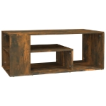 Tavolino da Salotto Rovere Fumo 100x50x40 cm Legno Multistrato