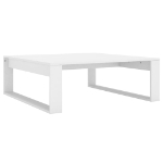 Tavolino da Salotto Bianco 100x100x35 cm in Legno Multistrato