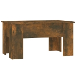 Tavolino da Salotto Rovere Fumo 79x49x41cm in Legno Multistrato