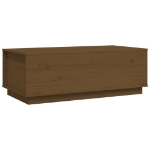 Tavolino da Salotto ambra 100x50x35 cm Legno Massello di Pino