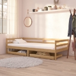 Divano Letto con Cassetti 90x200 cm Ambra in Legno di Pino