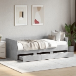 Divano Letto con Cassetti senza Materasso 100x200 cm