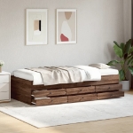 Divano Letto con Cassetti senza Materasso 75x190 cm