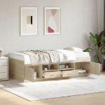 Divano Letto con Cassetti senza Materasso 75x190 cm