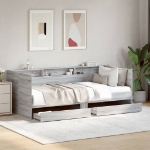 Divano Letto con Cassetti senza Materasso 75x190 cm