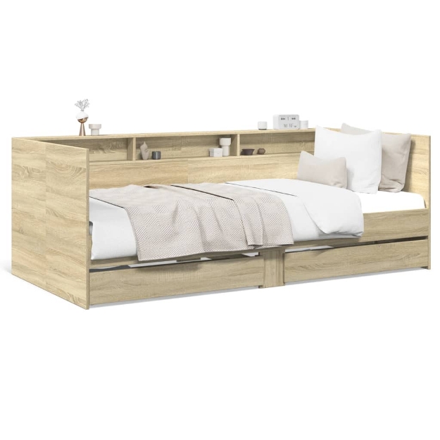 Divano Letto con Cassetti senza Materasso 75x190 cm