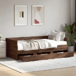 Divano Letto con Cassetti senza Materasso 90x190 cm