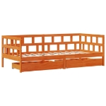 Divano Letto con Cassetti senza Materasso 90x190 cm Legno