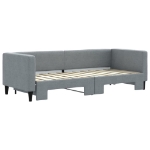 Divano Letto con Letto Estraibile Grigio Chiaro 80x200 Tessuto