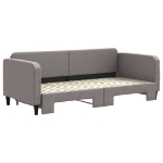 Divano Letto con Letto Estraibile Tortora 90x200 cm in Tessuto