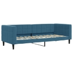 Divano Letto con Materasso Blu 80x200 cm in Velluto