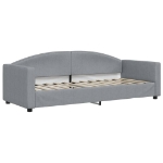 Divano Letto con Materasso Grigio Chiaro 80x200 cm in Tessuto