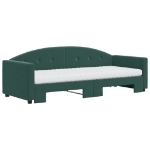 Divano Letto Estraibile Materassi Verde Scuro 80x200 Velluto