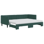 Divano Letto Estraibile Materassi Verde Scuro 80x200 Velluto