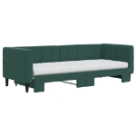 Divano Letto Estraibile Materassi Verde Scuro 80x200 Velluto