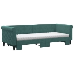 Divano Letto Estraibile Materassi Verde Scuro 80x200 Velluto