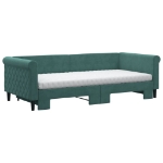 Divano Letto Estraibile Materassi Verde Scuro 90x200 Velluto