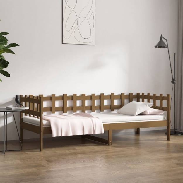 Divano Letto senza Materasso Ambra 90x200cm Legno di Pino