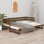 Dormeuse Estraibile Ambra 2x(80x200) cm Legno Massello di Pino