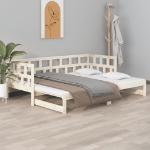 Dormeuse Estraibile Legno Massello Pino 2x(90x200) cm