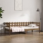 Dormeuse Marrone Ambra 80x200 cm in Legno Massello di Pino