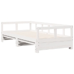 Dormeuse senza Materasso Bianca 90x200 cm Legno Massello Pino