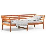 Dormeuse senza Materasso Marrone Cera 80x200 cm Legno di Pino