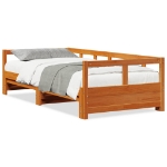 Dormeuse senza Materasso Marrone Cera 80x200 cm Legno di Pino